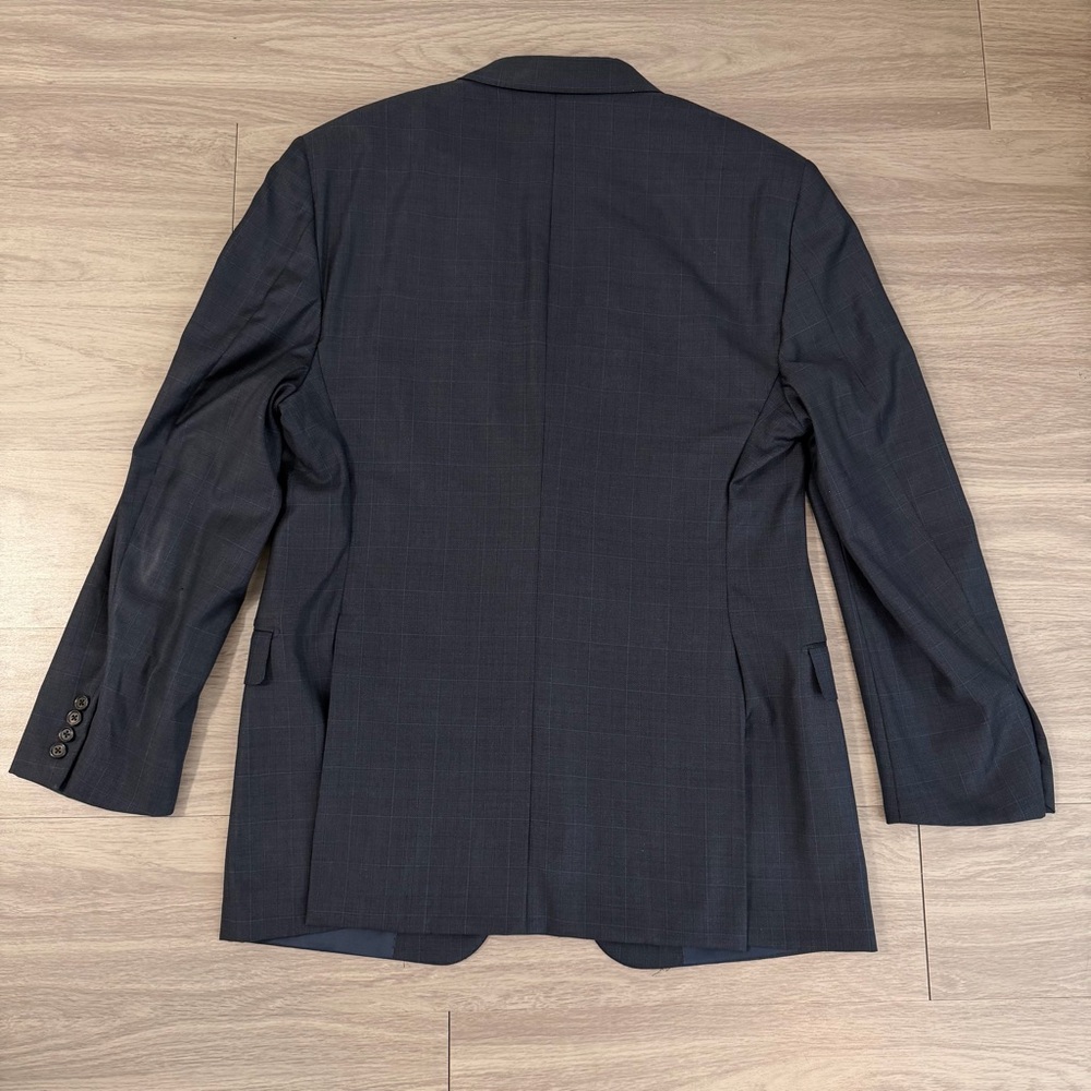 Hickey Freeman, Windowpane / Grid Pattern, 100% W… - image 3